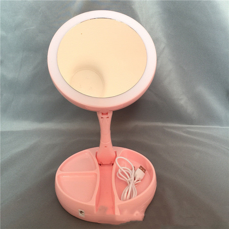 LED Folding Makeup Mirror