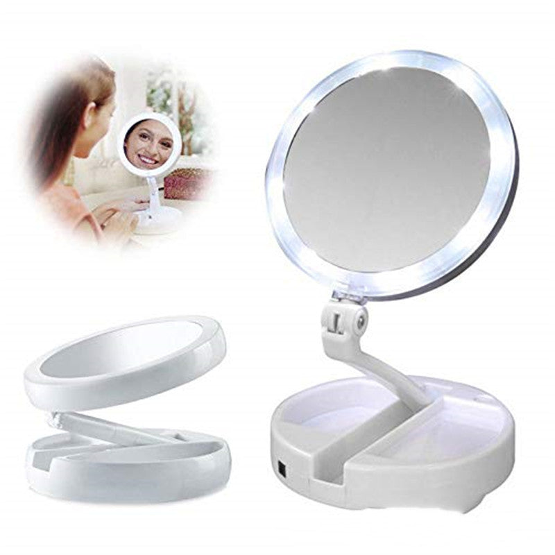 LED Folding Makeup Mirror